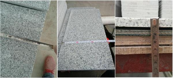 black granite tiles inspection