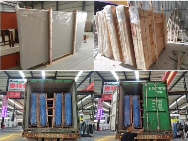 marmara marble slab packing loading