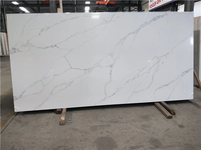 sicilian calacatta quartz polished slab