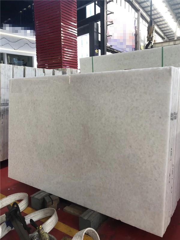 crystal white marble slab for floor