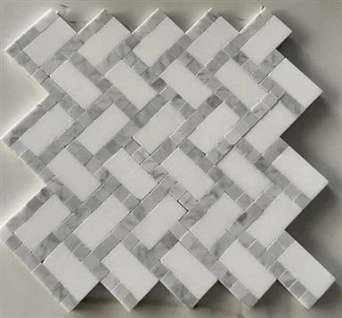 Bianco Carrara Thassos Parke Mermer Mozaik
