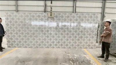 Waterjet beyaz oniks levha