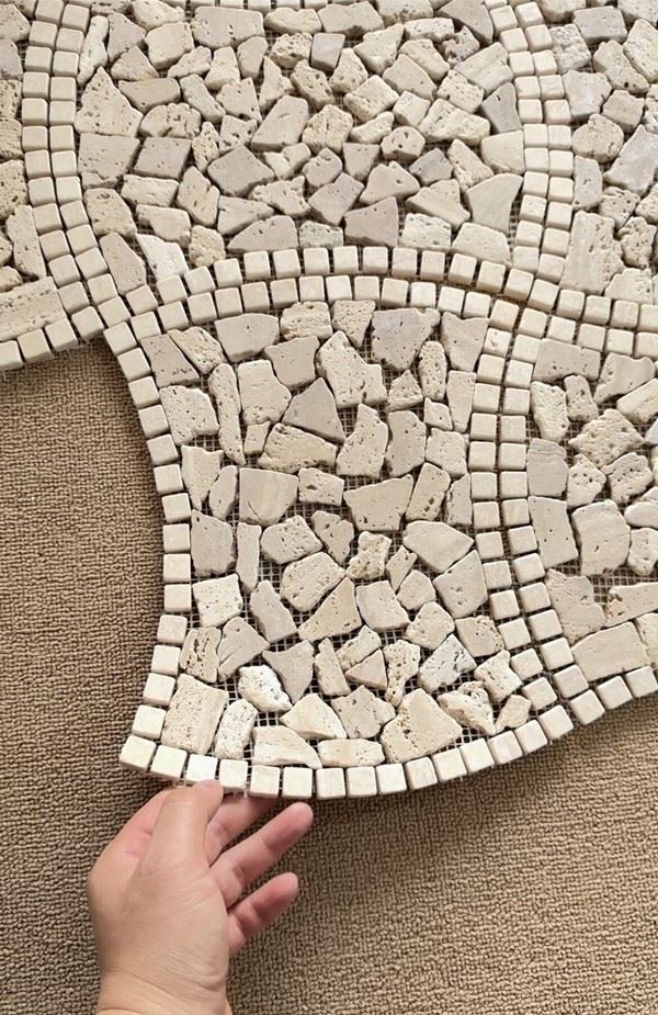 Beige Travertine Mosaic Tiles