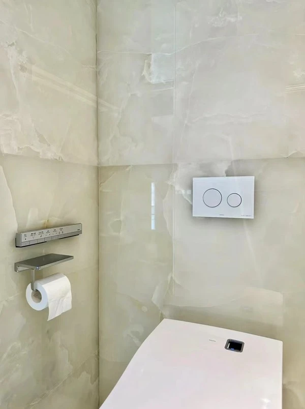 White Onyx Bathroom wall